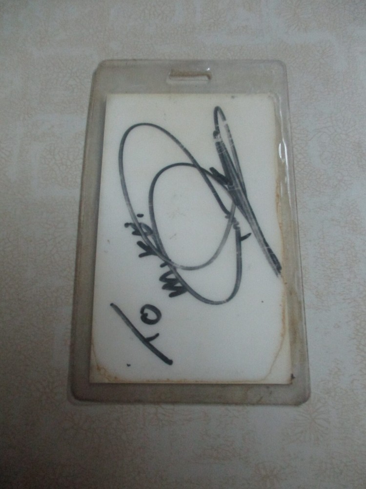 ANTHRAX PERSISTENCE OF TIME TOUR ALL ACCESS laminated pass