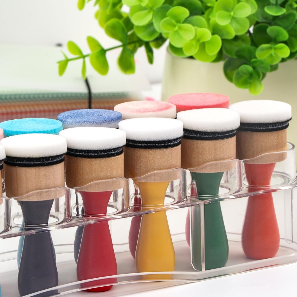 47 Pack Ink Blending Foam Pads Set with 8 Mini Applicator Tools Storage Box