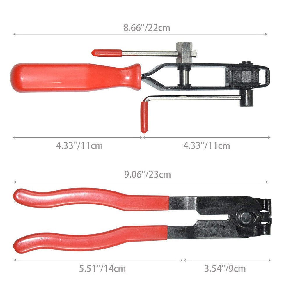 2PC CV Joint Boot Clamp Pliers Set Ear Type Banding Crimper Cutter Tool Kit Auto