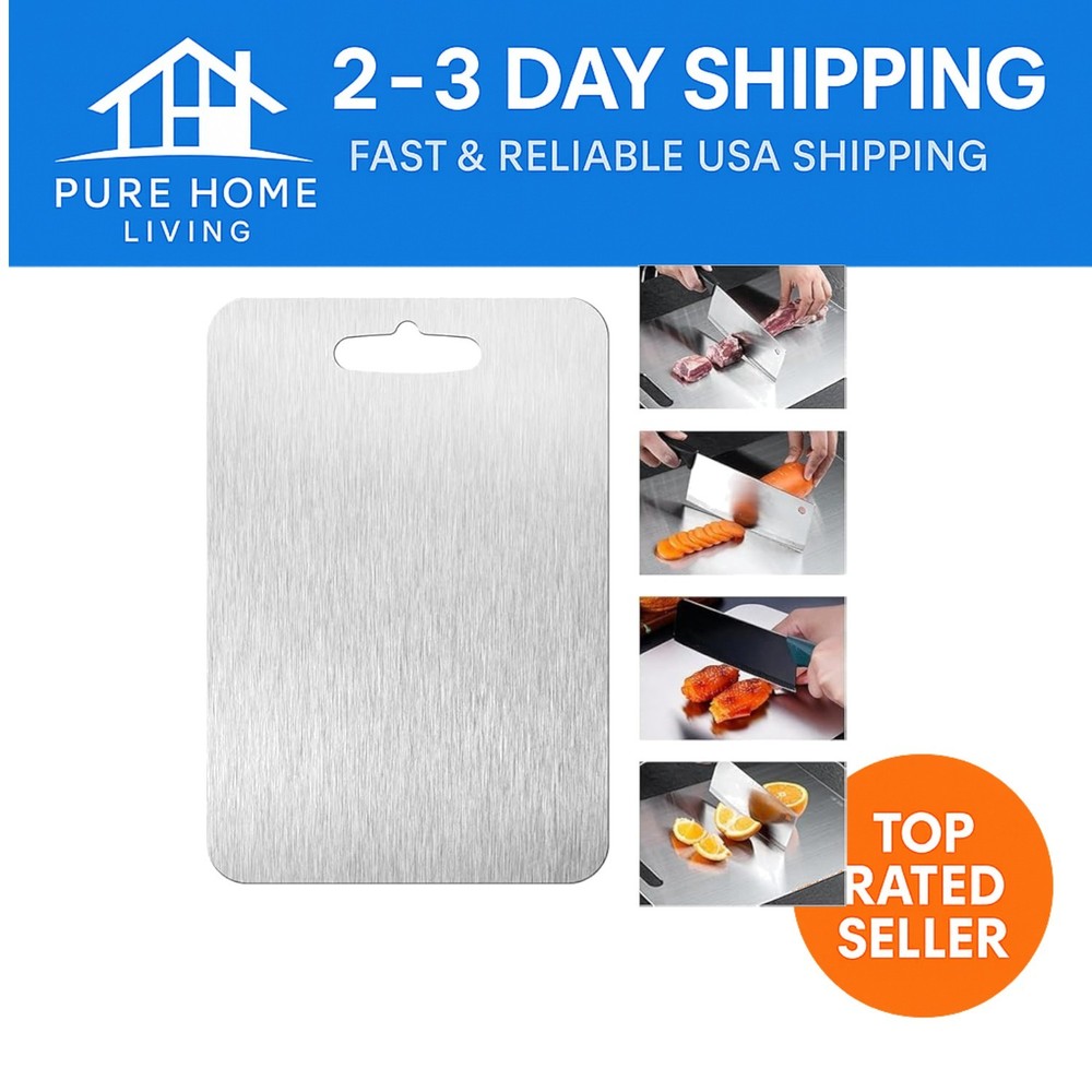 Lightweight Double-Sided Titanium Cutting Board – Perfect for All Kitchen Tasks
