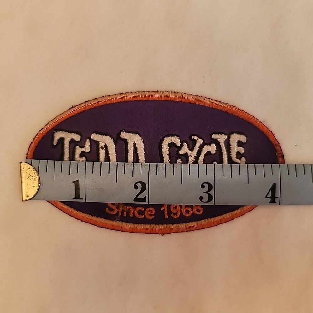 Tedd Cycle Motorcycle vest Jacket Patch Embroidered