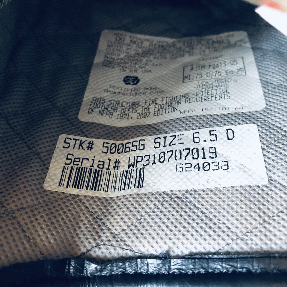 Firefighters Boots (size 6 1/2) & Helmet