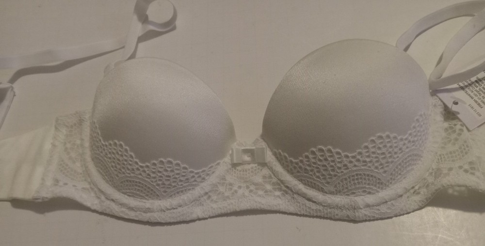 (2) Auden 32AA Multi-way plunge coverage , push-up strapless bra padded.NWT