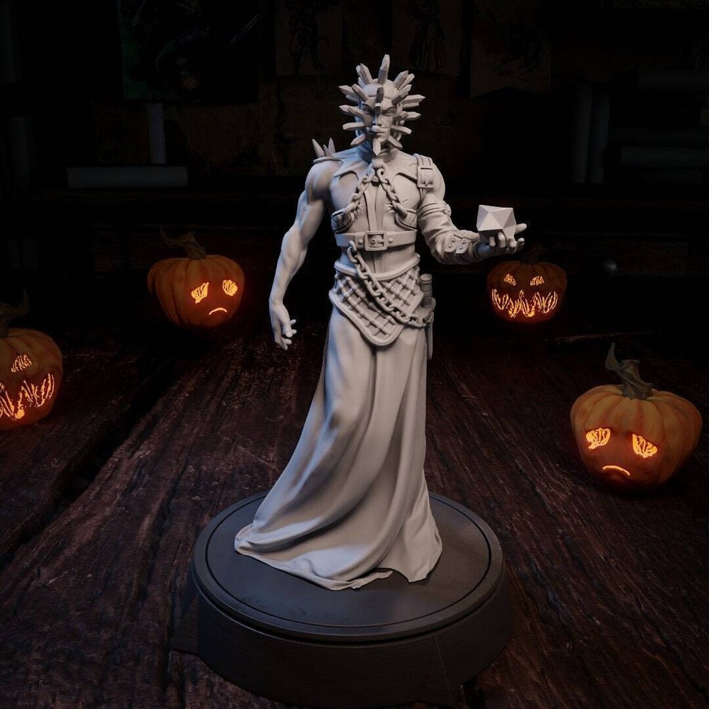 Cenobite, Cursed Mage Acolyte Crystal | TABLETOP SCALE | TTRPG Miniature | Cript