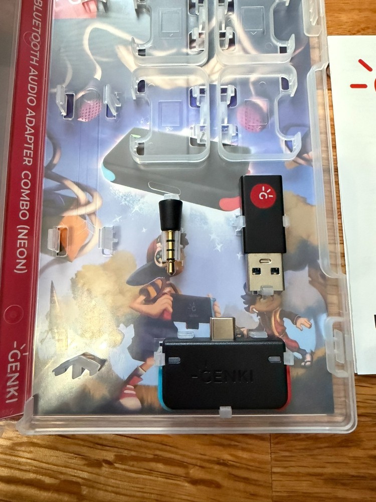 GENKI Bluetooth 5.0 Audio Adapter COMBO for Nintendo Switch, PS4, MAC, Android