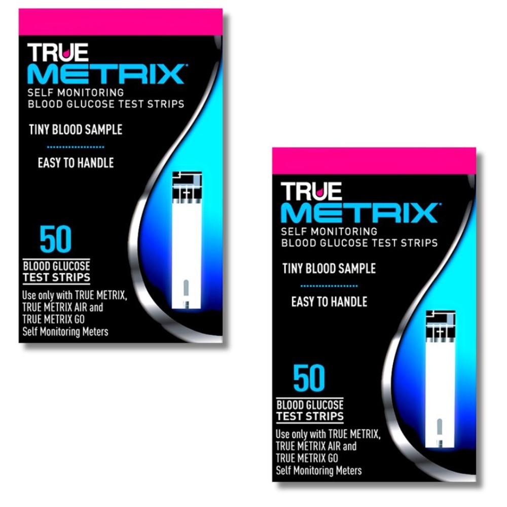 True Metrix Blood Glucose Test Strips - 50 Test Strips (2 Pack)