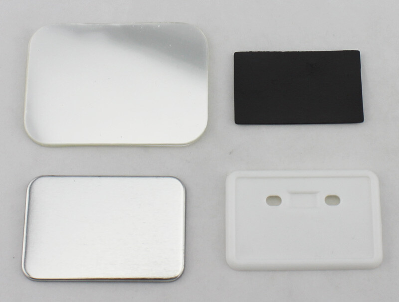 Rubber Magnetic Button Badge Parts for Button Maker 100 Sets/Pack Various Sizes