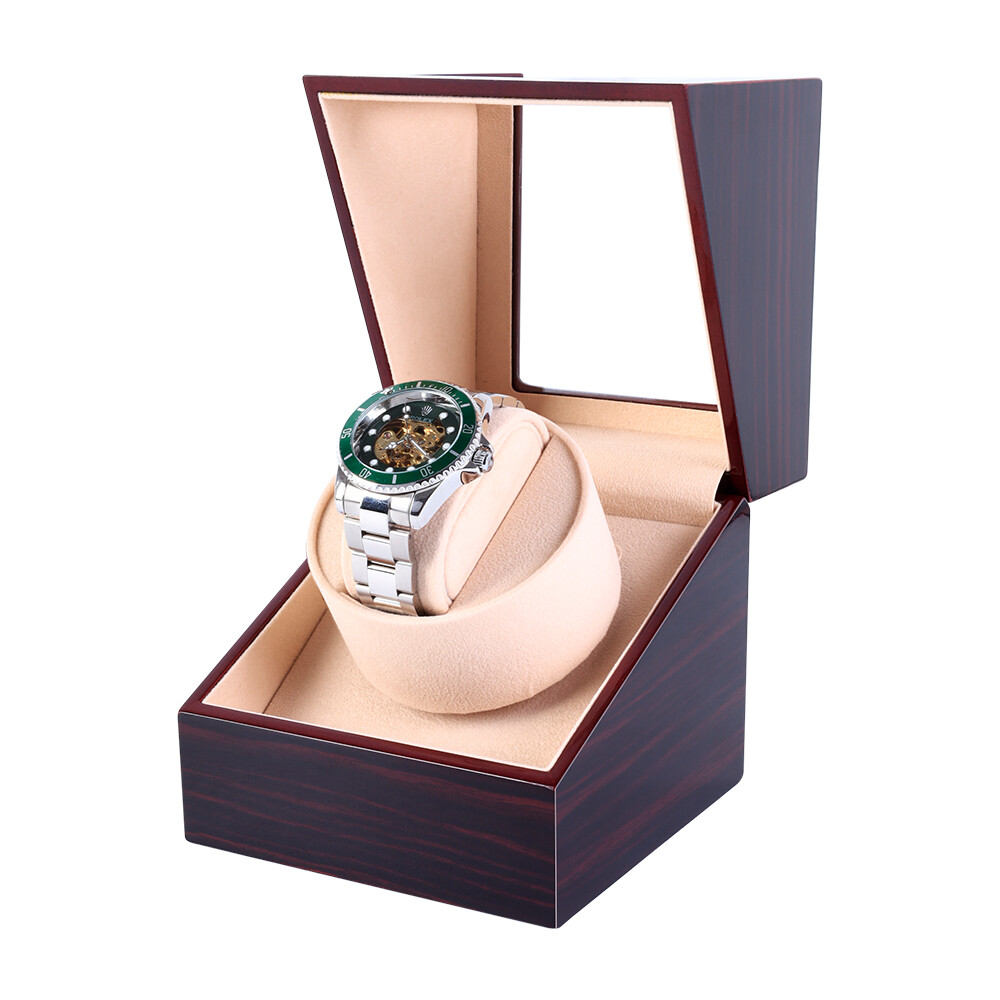 Single Automatic Watch Winder Storage Display Case Box With Silent Motor Gift