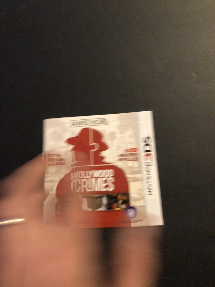 hollywood crimes 3ds Manual Only
