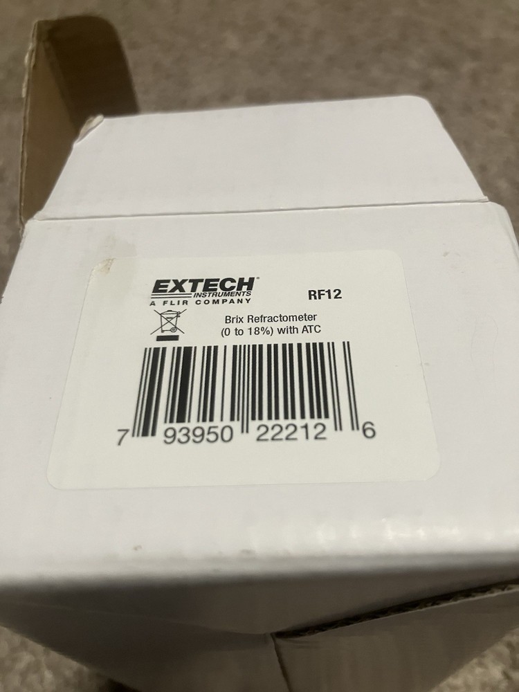 REAL Extech RF12 Refractometer with ATC - 0-18% Brix