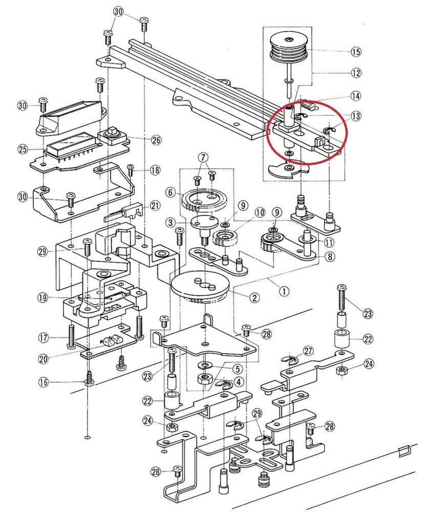 Akai GX-77 Loading Roller Block Plastic Sled BZT1010A070A- Nylon