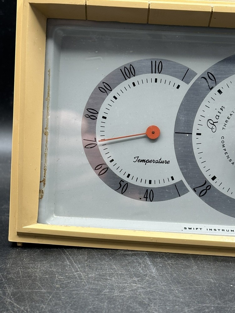 Vintage Swift Temperature Humidity Compensated Barometer 1950 - 60s