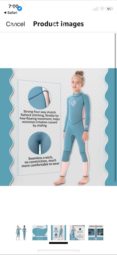 Seaskin Wetsuit, Never Worn