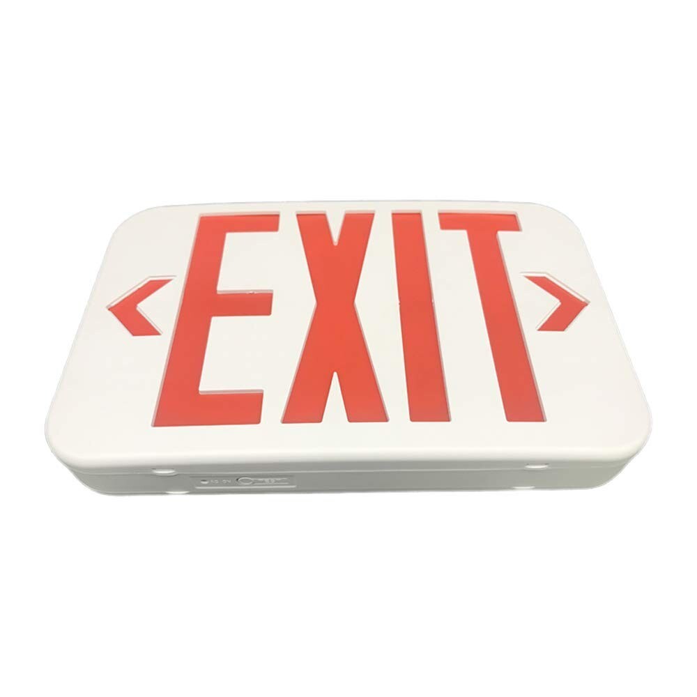 Commercial LED Emergency Exit Sign UL Certified Double Face Exit Battery Backup