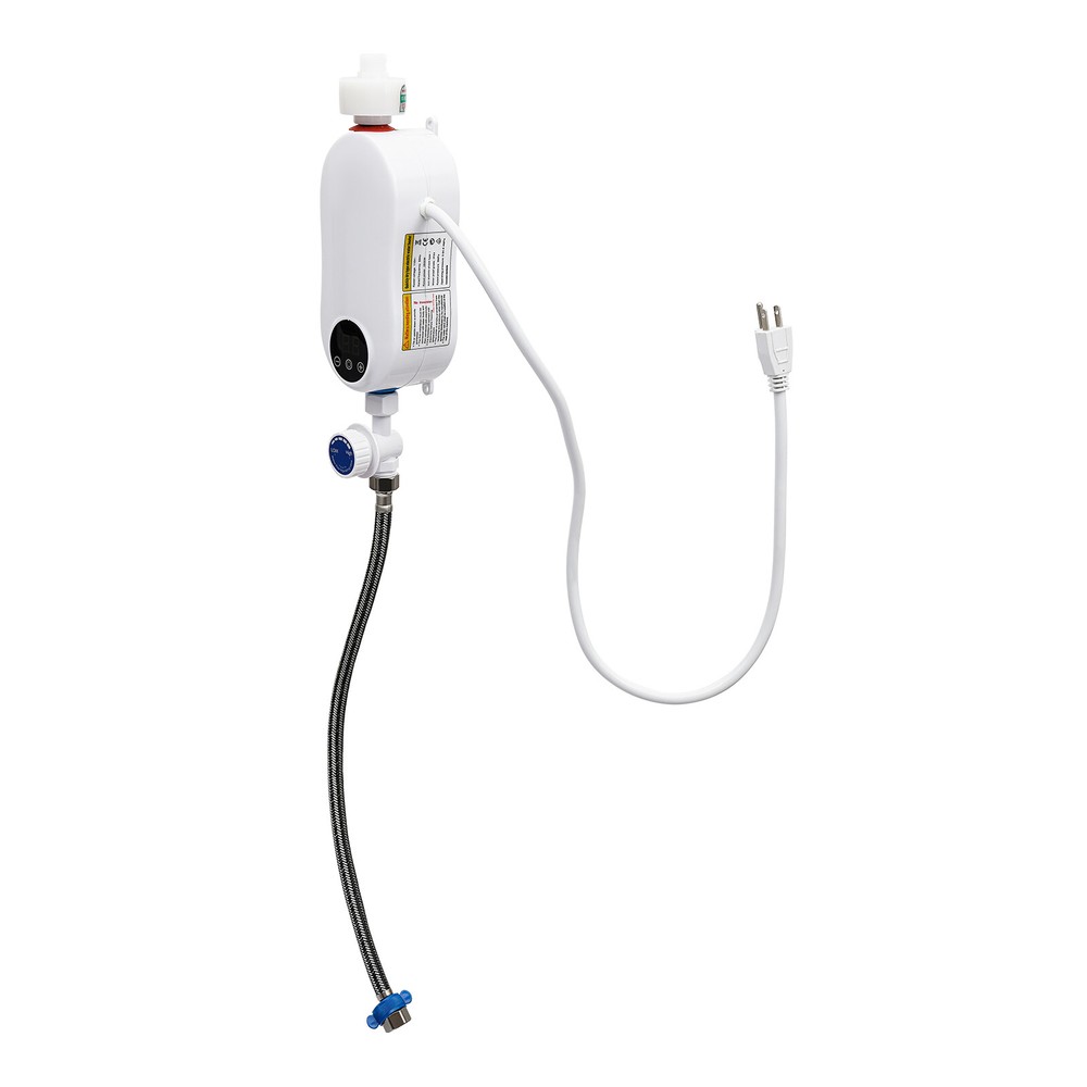 Instant Electric Bathroom Hot Water Heater Wall-mounted White 110V 3500W