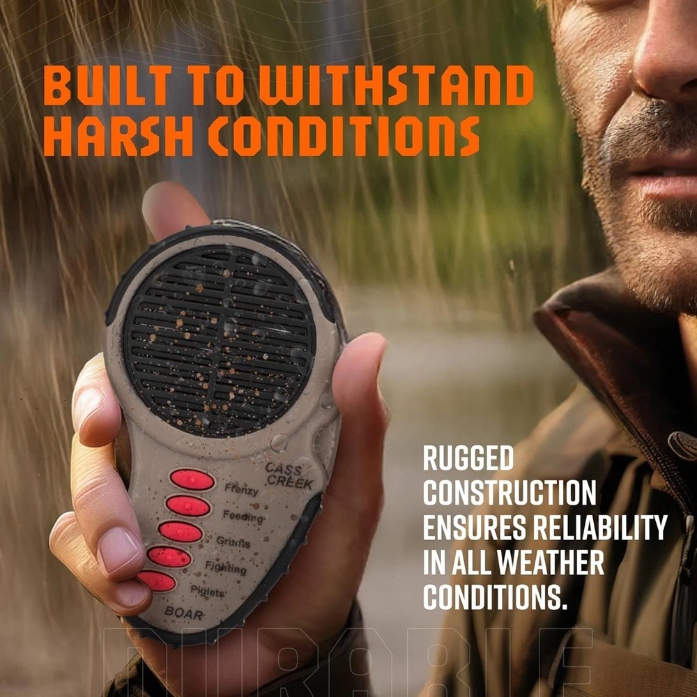 Ergo Call, Handheld Electronic Hunting Call, Compact Design, 5 Authentic Call...