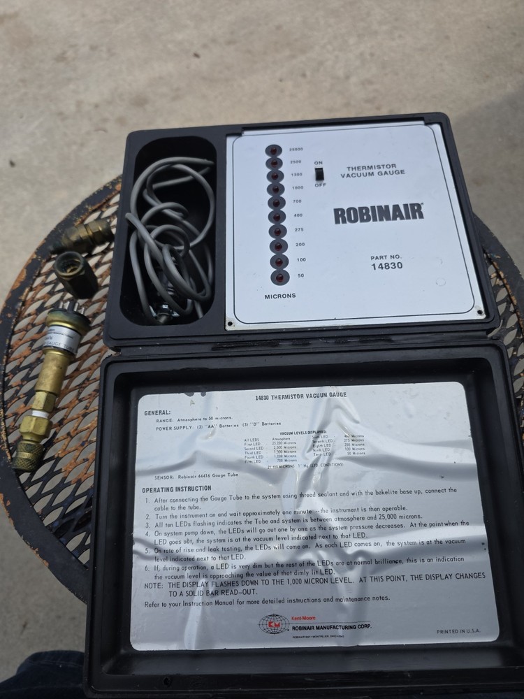 Robinair Thermistor Vacuum Gage 14830