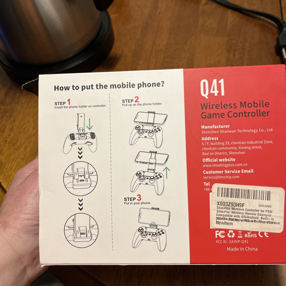 Shan Wan Wireless Mobile Game Controller Q41 Controller Only