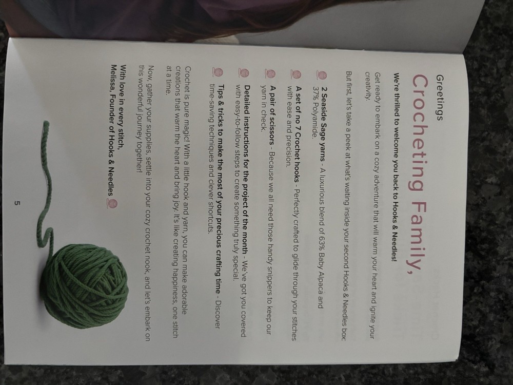 Hooks & Needles Spring Crochet Knitting Kit New Beiges