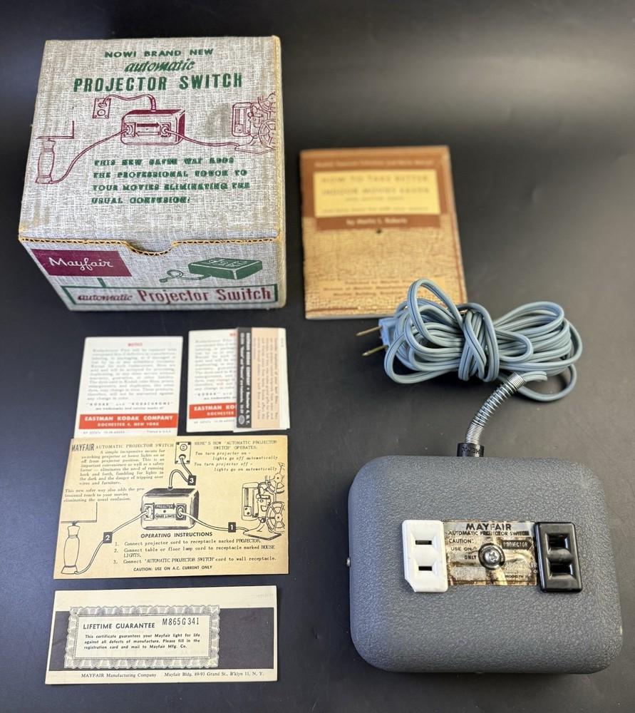 Projector Switch | Automatic | Shuts lights on & off | Mayfair | w/ IB |vf7