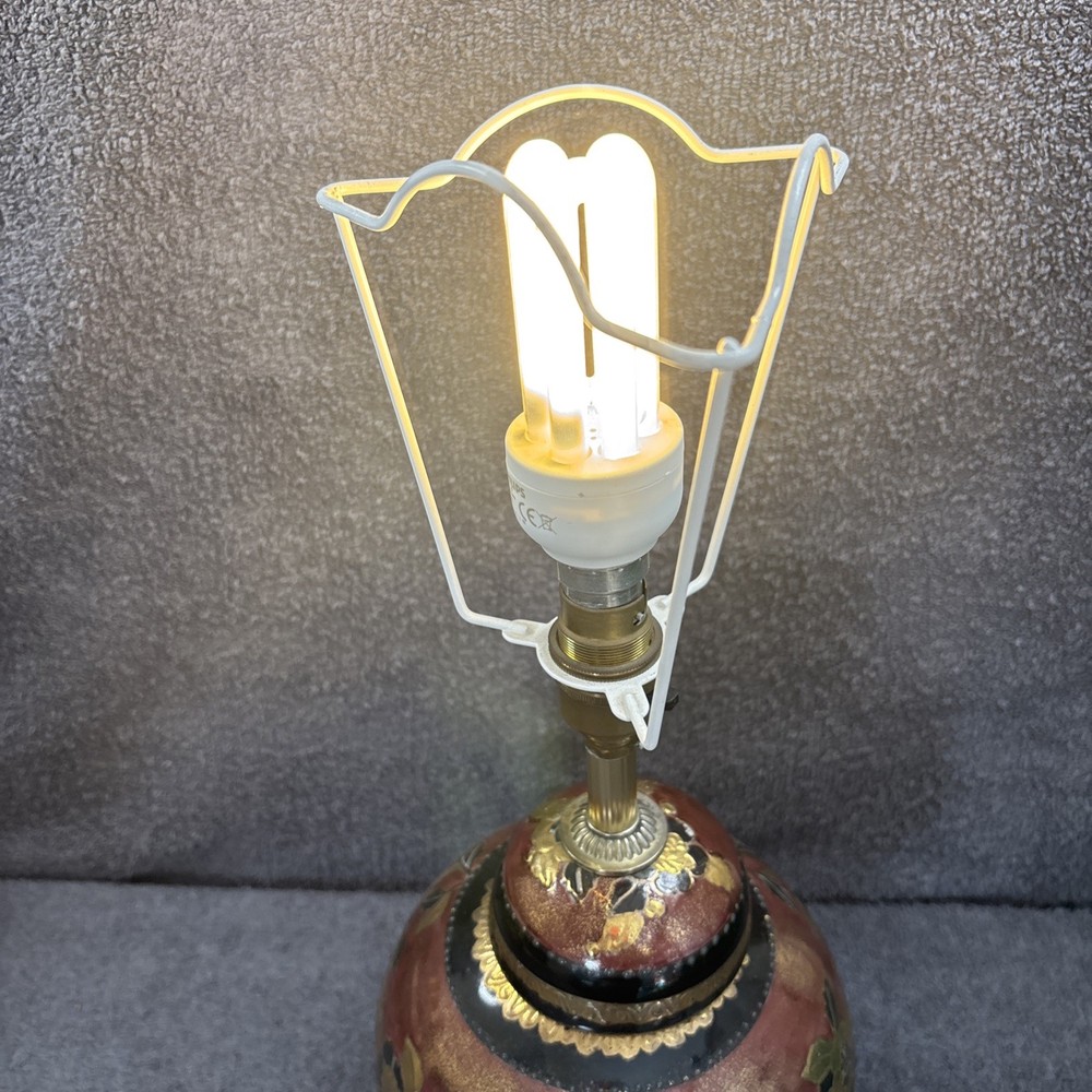 Lovely Gregory’s Table Lamp In Ceramic Floral Design - Working