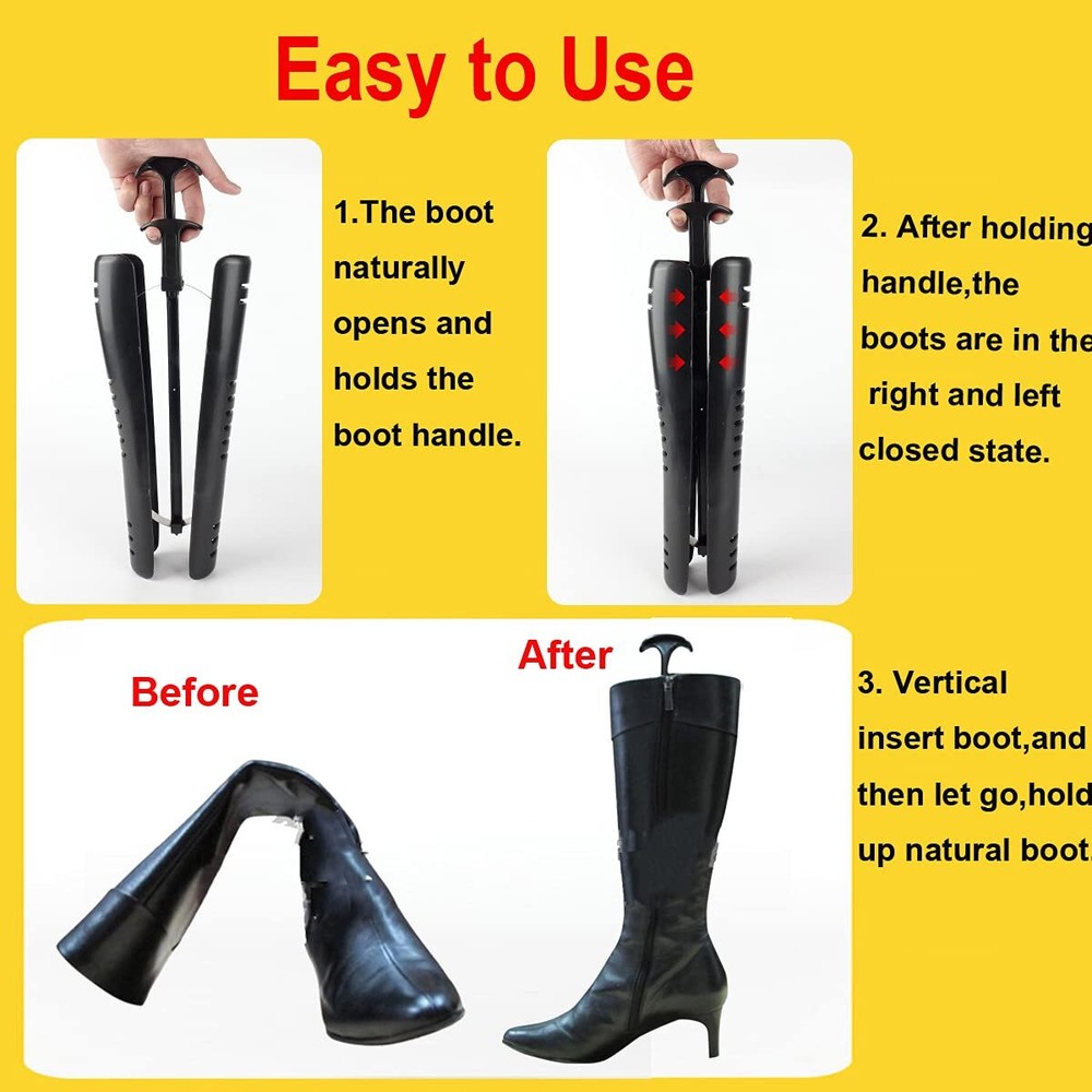 2 Pairs Boot Tree for Knee High Tall Boots Shapers Great Support Form Shaping...