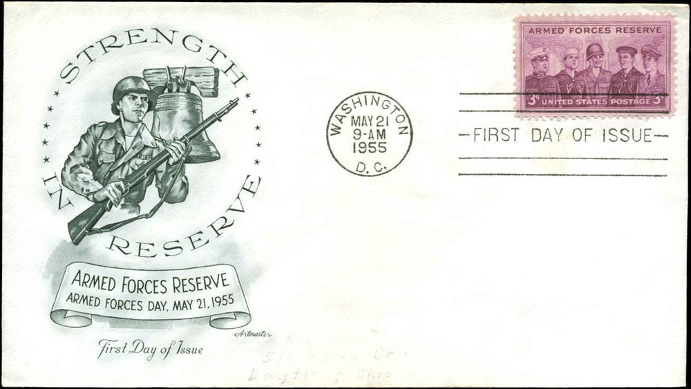 US FDC #1067 Artmaster Cachet Washington, DC Armed Forces Reserves