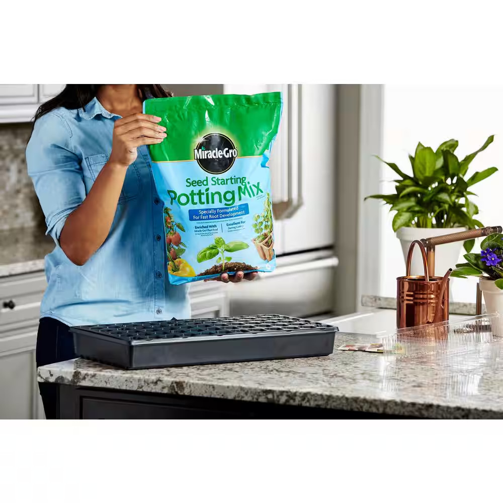 Seed Starting Potting Mix, 8 Qt., for Use in Containers, Soil (2-Pack)