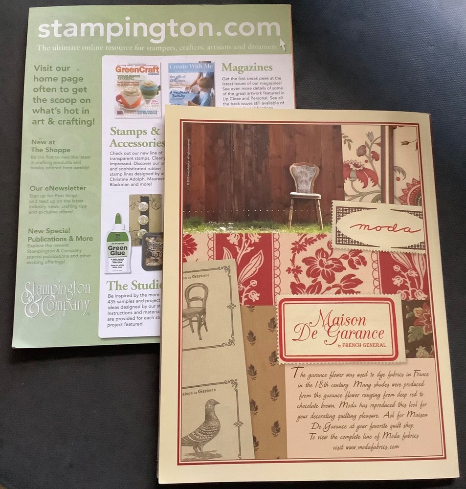 Lot 2 back issues GreenCraft & Studio craft/craft storage mags - VG cond, $7ship