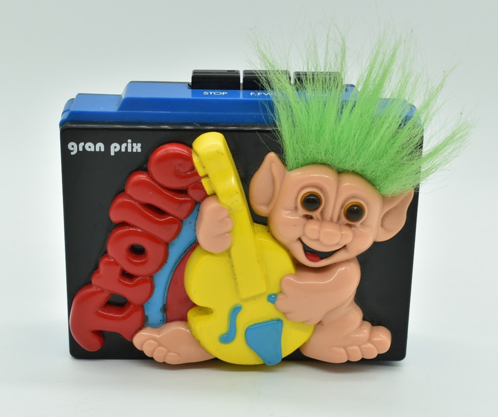 Trolls - CASSETTE PLAYER / WALKMAN, Gran Prix Y0025, Tested WORKING