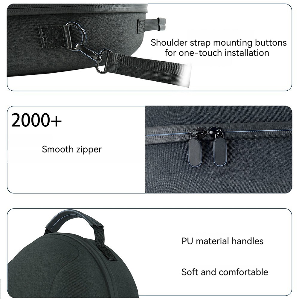 Hard Carrying Case Storage Bag for Meta Quest 3 VR Headset and Touch Controllers