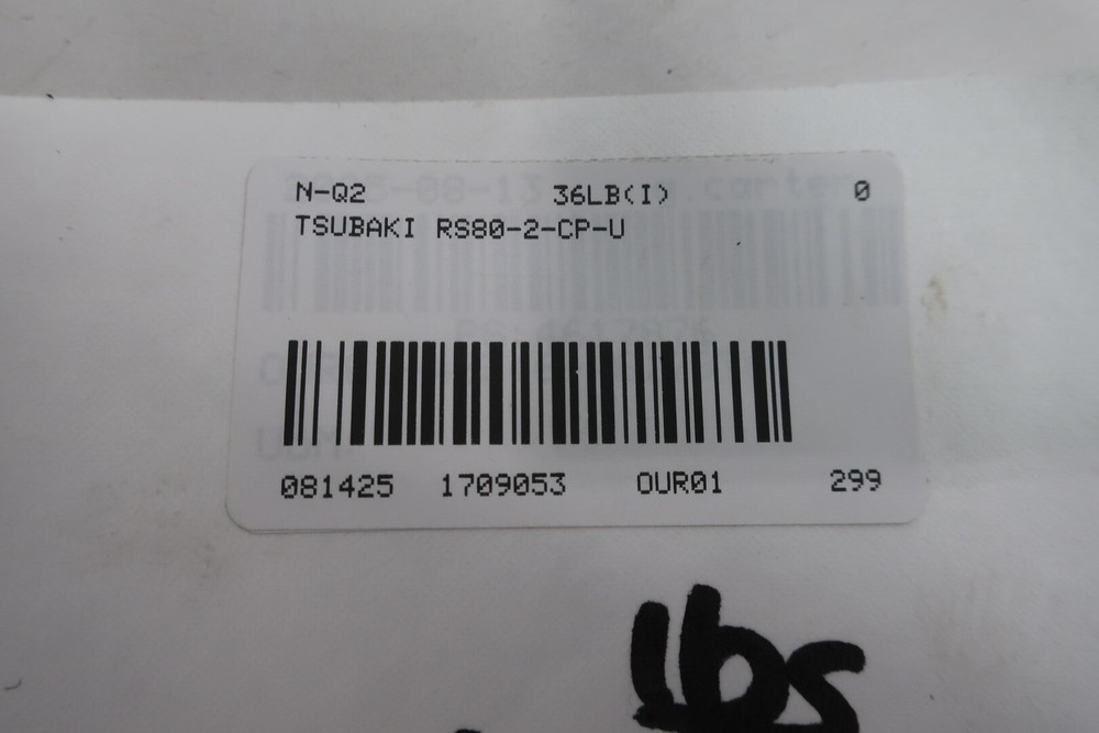 Tsubaki RS80-2-CP-U Double Roller Chain 10ft 1in