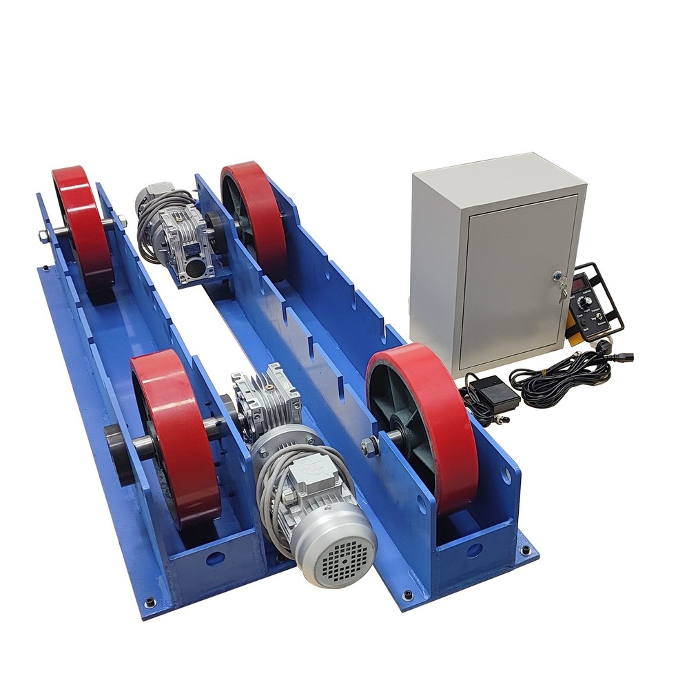 220V 3-Ton Double Power Line-control Welding Turning Roller Welding Bench
