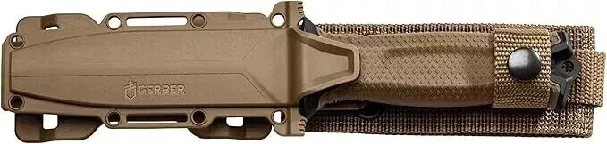 Gerber StrongArm Fixed Blade Knife Plain Edge - Coyote Brown