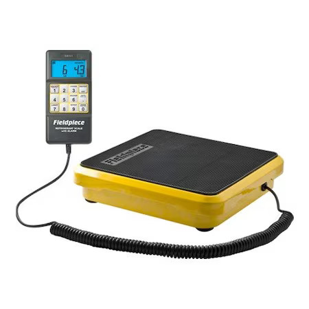 Fieldpiece Srs1 Charging Scale, 110 Lb Max, Lcd
