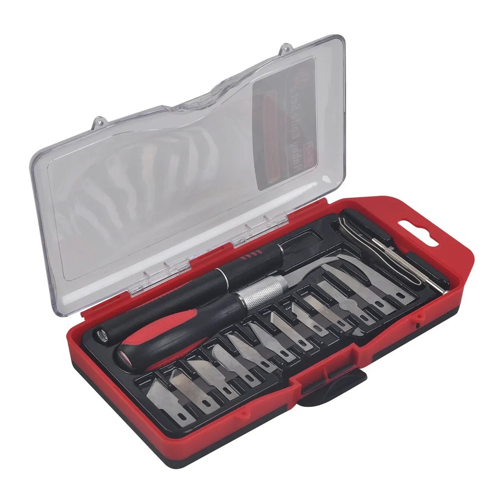 KING 16 PC PRECISION KNIFE  RAZOR BLADE EXACTO CUTTING TOOL  HOBBY KIT