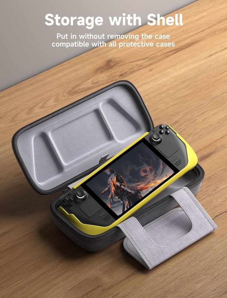 Carrying Case Compatible with Steam Deck/ROG Ally, Protective Hard Shell Trav...