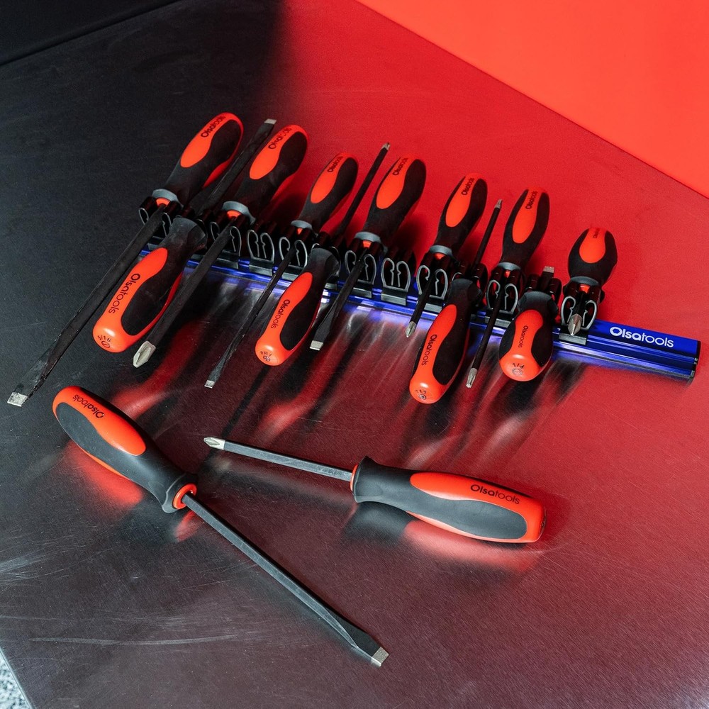 Olsa Tools Magnetic Screwdriver Organizer - Screwdriver Holder
