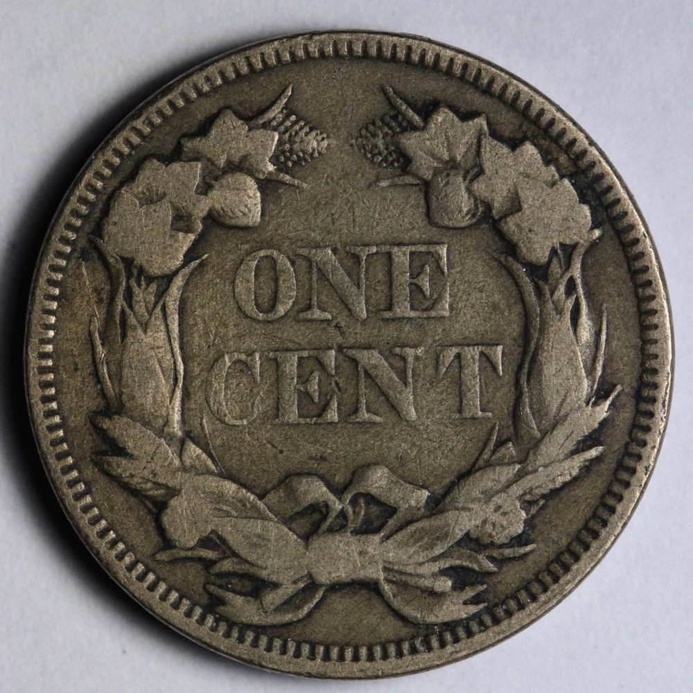 1857 Flying Eagle Cent Penny VF E114 ZIXMT