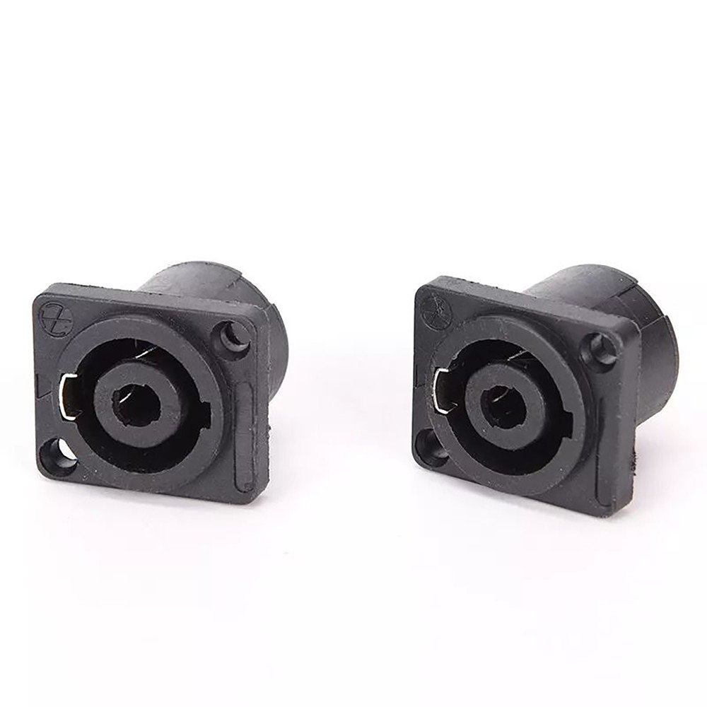 10Pcs Speakon 4 Pin Female Jack Compatible Audio Cable Panel Socket Connectors