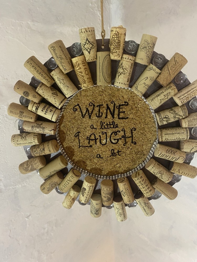 Decorative Handmade Wine Cork Wreath