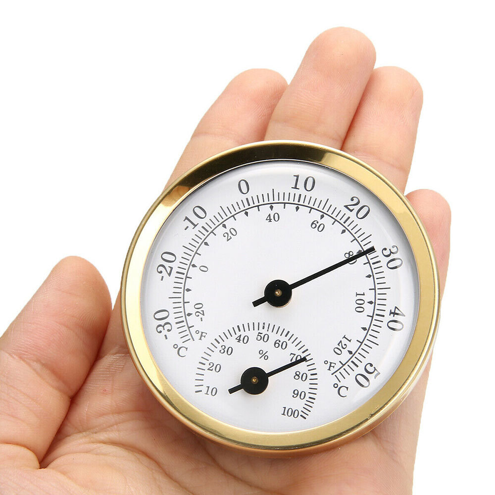 Mini Analog Thermometer Hygrometer Humidity Meter Room Indoor Temperature US##