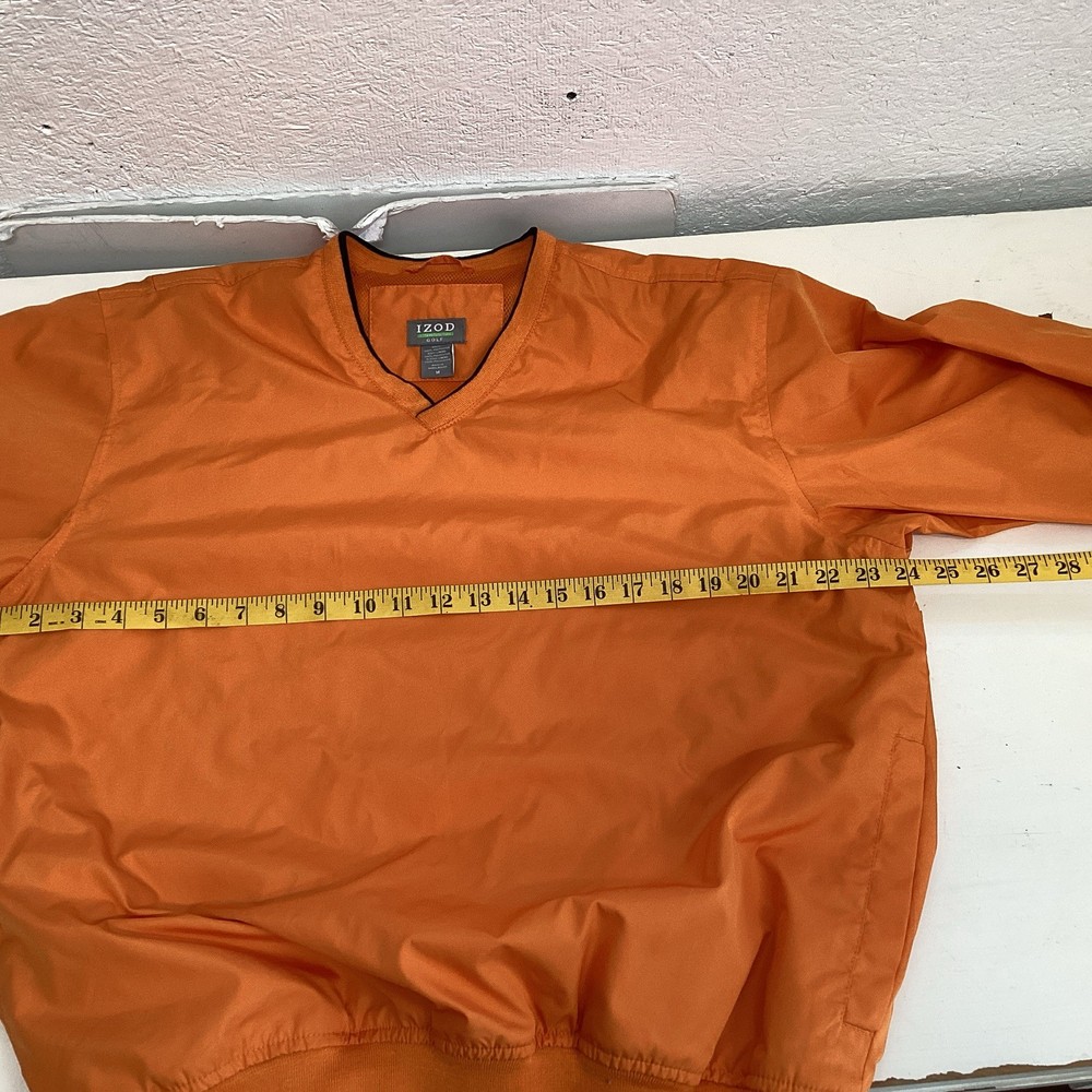 izod golf men’s jacket M xtreme function orange vneck pullover