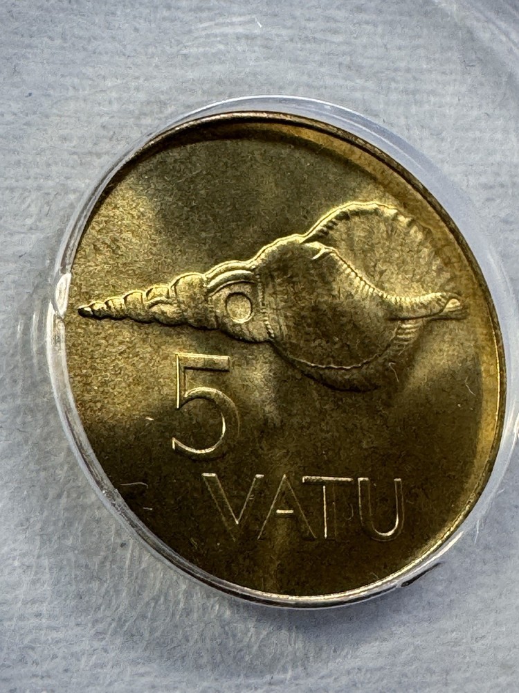 1983 Vanuatu 5 Vatu Graded MS 68 by ANACS