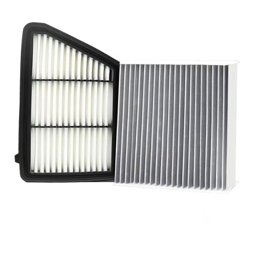 Engine & Cabin Air Filter Kit for CRV CR-V 2.4L 2017-2019, Replace White 2
