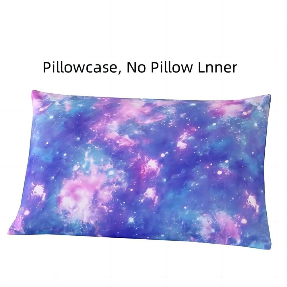 SDIII 4PCS Colorful Galaxy Queen Sheets Set Soft Microfiber Space Sheets Quee...