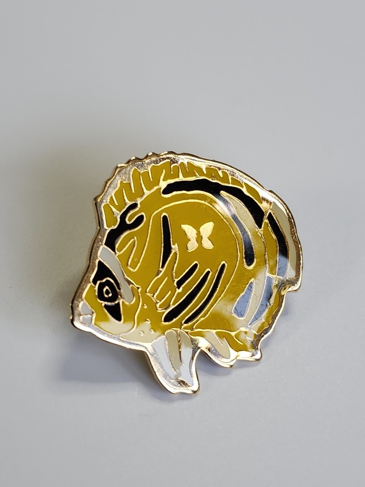 Yellow & Black Tropical Fish Lapel Pin