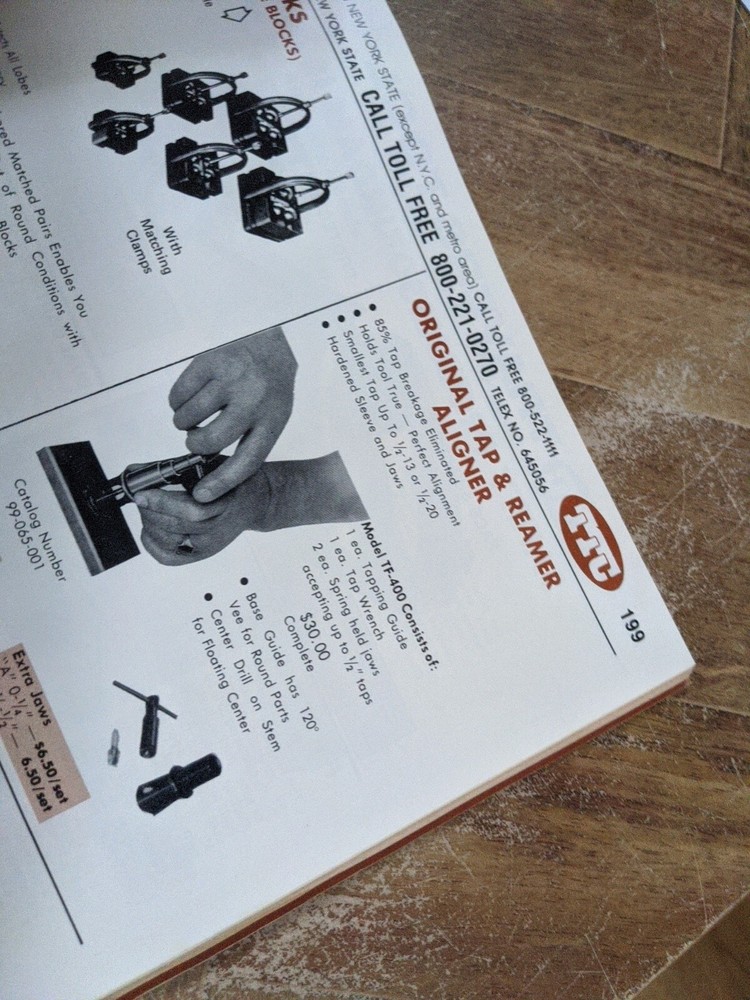 TRAVERS TOOL CO CATALOG NUMBER
