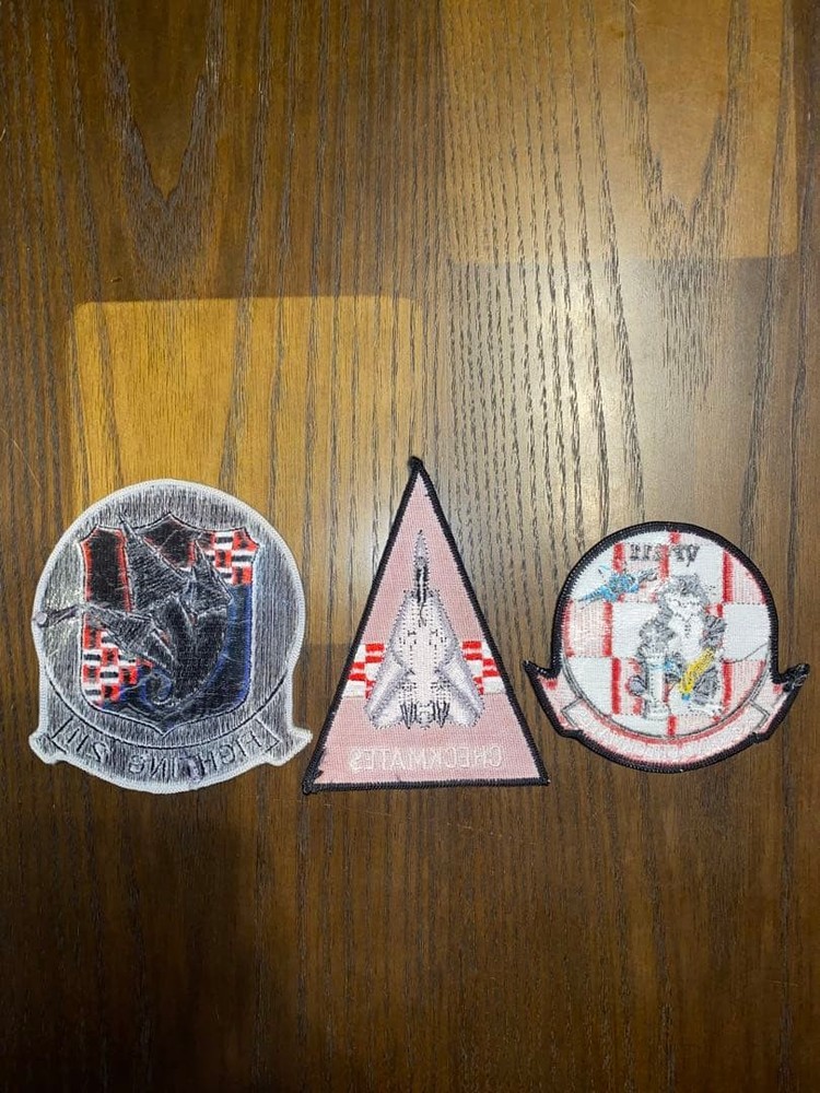 VF211 CHECKMATES Patch Set for US Navy Fighter Squadron Used