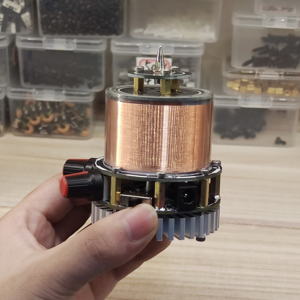 SSTC Mini Tesla Coil Music Solid State Tesla Coil Artificial Lightning Tool